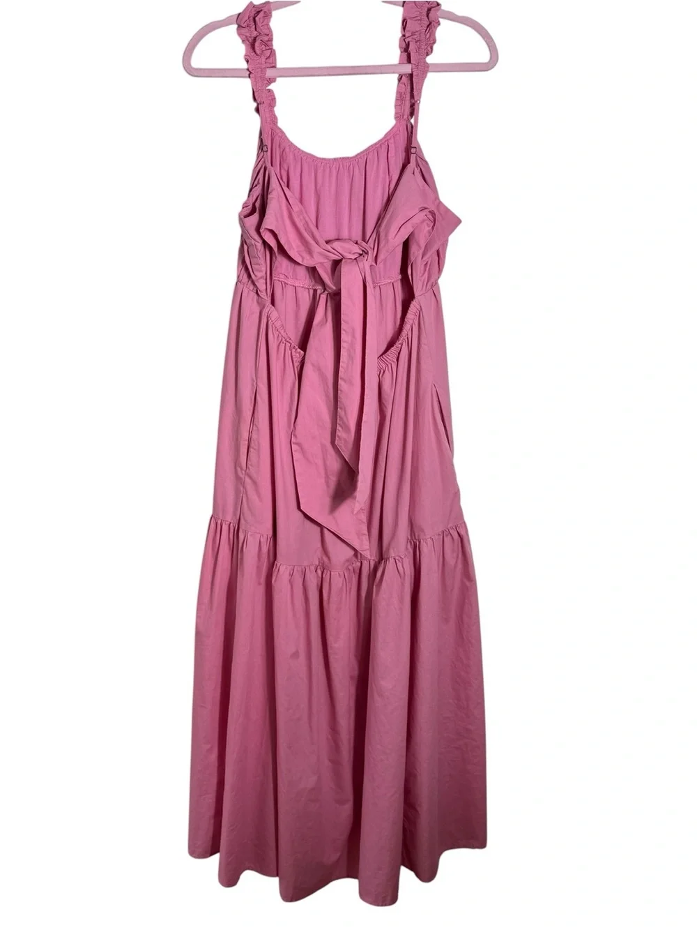 Abercrombie & Fitch Pink Open‎ Back Maxi Dress XLP Petite
